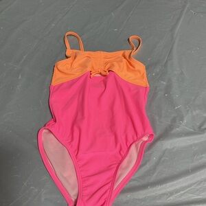 Place Girls' Pink and Orange One-Piece Swimsuit